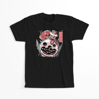 Koszulka Czarna Studio Ghibli - WYBIERZ KOLOR KOSZULKI I FASON