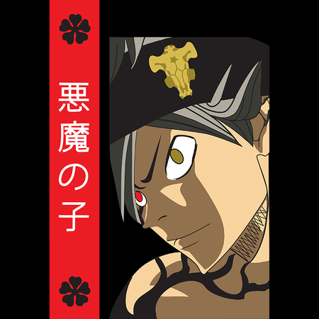 Koszulka Biała - Black Clover - WYBIERZ KOLOR KOSZULKI I FASON