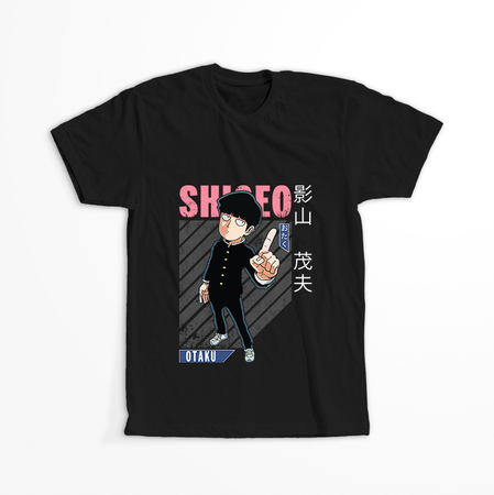 Koszulka Czarna Mob Psycho 100 WYBIERZ KOLOR KOSZULKI I FASON