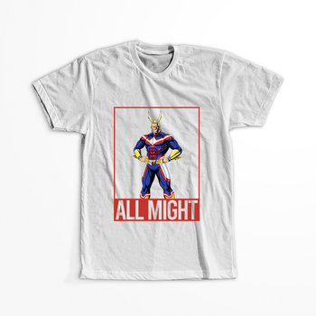 Koszulka Biała My Hero Academia / Akademia bohaterów - WYBIERZ KOLOR KOSZULKI I FASON