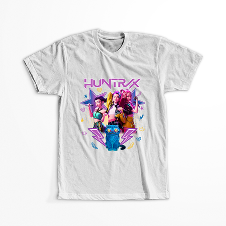 Koszulka Biała KPop Demon Hunters WYBIERZ KOLOR KOSZULKI I FASON