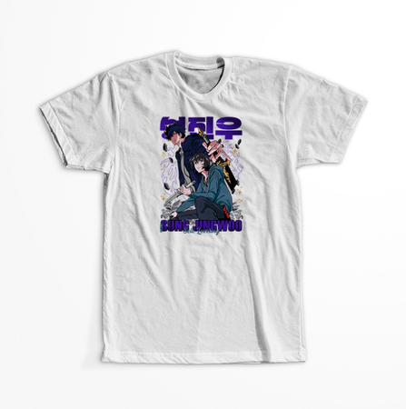 Koszulka Biała - Solo Leveling - WYBIERZ KOLOR KOSZULKI I FASON