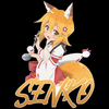 Koszulka Czarna Sewayaki Kitsune no Senko-san / The Helpful Fox Senko-san - WYBIERZ KOLOR KOSZULKI I FASON