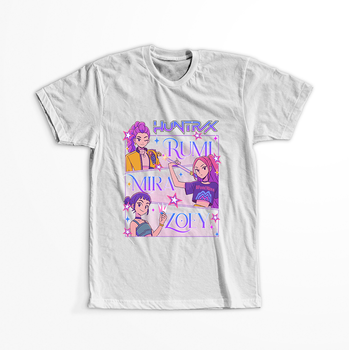 Koszulka Biała KPop Demon Hunters WYBIERZ KOLOR KOSZULKI I FASON