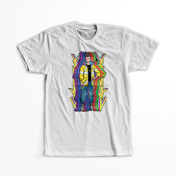 Koszulka Biała Cyberpunk Edgerunners - WYBIERZ KOLOR KOSZULKI I FASON