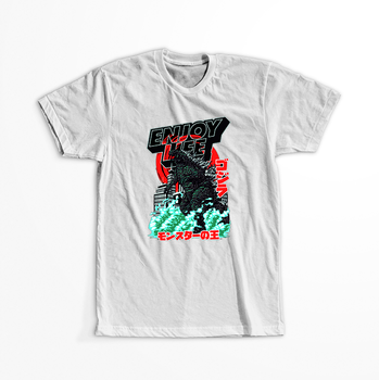 Koszulka Biała - Godzilla - WYBIERZ KOLOR KOSZULKI I FASON