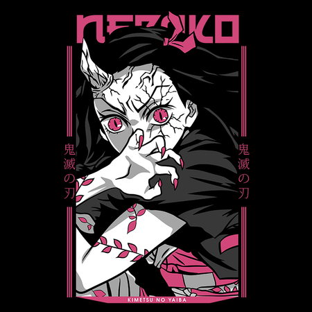Koszulka Biała Demon Slayer / Kimetsu no Yaiba / Miecz zabójcy demonów - WYBIERZ KOLOR KOSZULKI I FASON