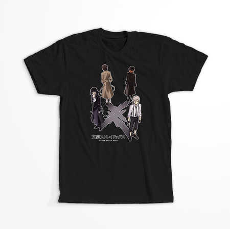 Koszulka Czarna - Bungou Stray Dogs - WYBIERZ KOLOR KOSZULKI I FASON