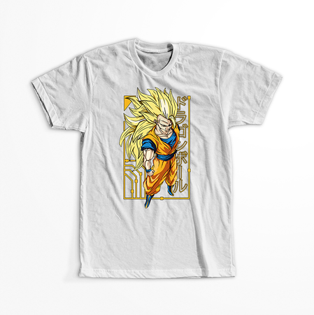 Koszulka Biała Dragon Ball - WYBIERZ KOLOR KOSZULKI I FASON