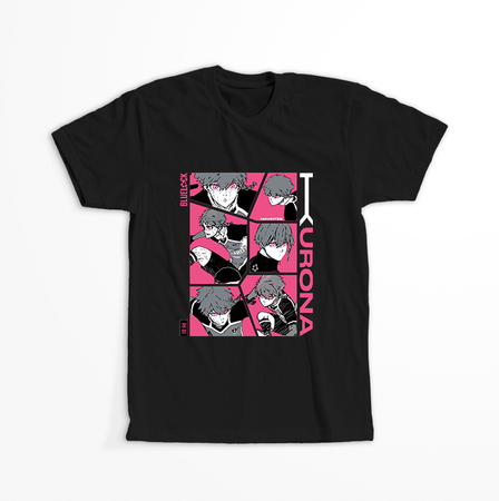 Koszulka Czarna - Blue Lock - WYBIERZ KOLOR KOSZULKI I FASON