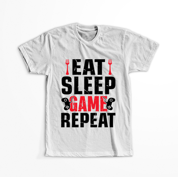 Koszulka Eat Sleep Game Repeat WYBIERZ KOLOR KOSZULKI I FASON
