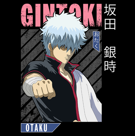 Koszulka Biała Gintama WYBIERZ KOLOR KOSZULKI I FASON