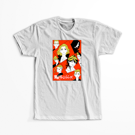 Koszulka Biała Tokyo Revengers WYBIERZ KOLOR KOSZULKI I FASON