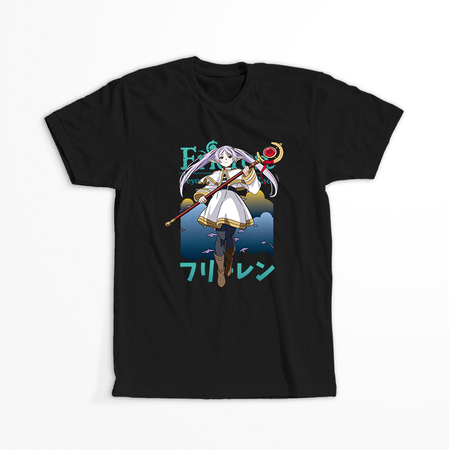 Koszulka Czarna Sousou no Frieren WYBIERZ KOLOR KOSZULKI I FASON