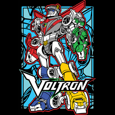 Koszulka Czarna - Voltron - WYBIERZ KOLOR KOSZULKI I FASON