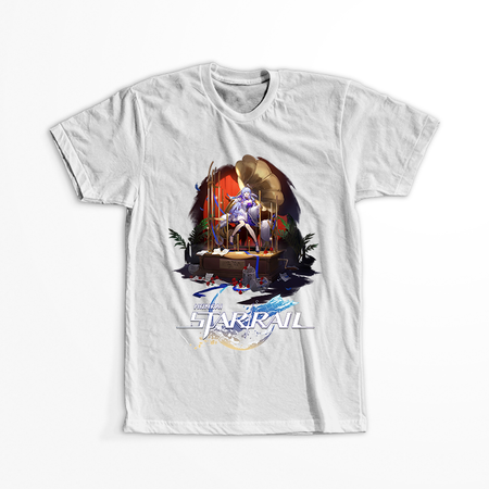 Koszulka Czarna - Honkai Star Rail  - Robin WYBIERZ KOLOR KOSZULKI I FASON