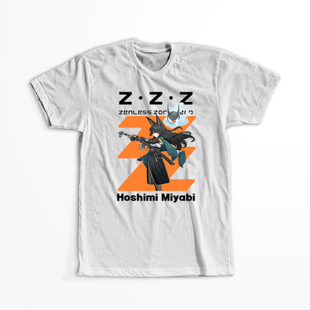 Koszulka Biała - Zenless Zone Zero - WYBIERZ KOLOR KOSZULKI I FASON