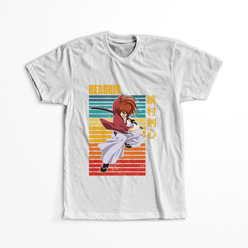 Koszulka Biała Rurouni Kenshin WYBIERZ KOLOR KOSZULKI I FASON