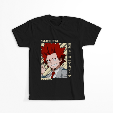 Koszulka Czarna My Hero Academia / Akademia bohaterów - WYBIERZ KOLOR KOSZULKI I FASON