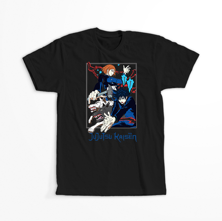 Koszulka Czarna Jujutsu Kaisen - WYBIERZ KOLOR KOSZULKI I FASON