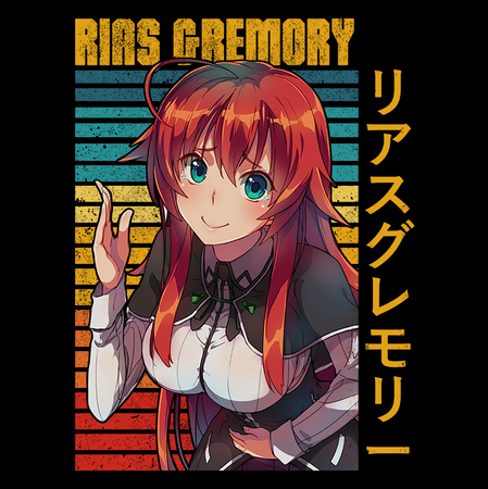 Koszulka Czarna Highschool DxD - WYBIERZ KOLOR KOSZULKI I FASON