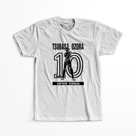 Koszulka Biała Kapitan Tsubasa - WYBIERZ KOLOR KOSZULKI I FASON