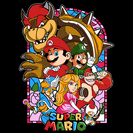 Koszulka Super Mario Bros. WYBIERZ KOLOR KOSZULKI I FASON