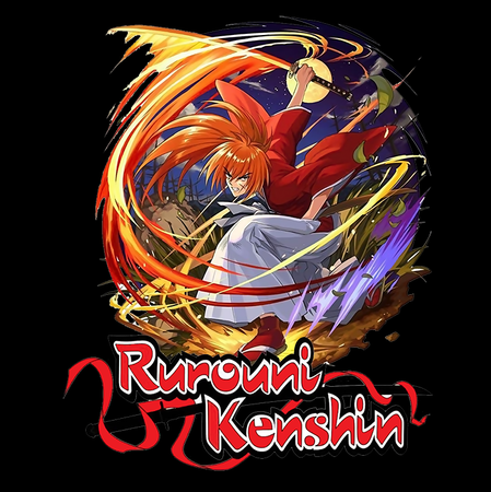 Koszulka Biała Rurouni Kenshin WYBIERZ KOLOR KOSZULKI I FASON