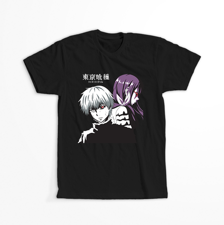 Koszulka Czarna Tokyo Ghoul - WYBIERZ KOLOR KOSZULKI I FASON