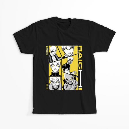 Koszulka Czarna - Blue Lock - WYBIERZ KOLOR KOSZULKI I FASON