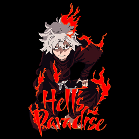 Koszulka Biała - Hell's Paradise - WYBIERZ KOLOR KOSZULKI I FASON