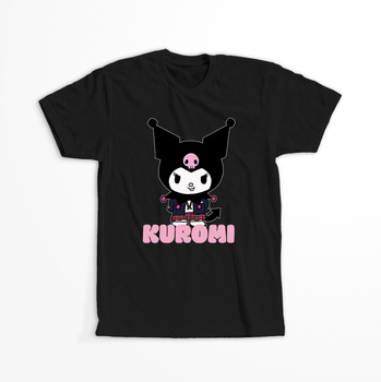 Koszulka Czarna - Kuromi - WYBIERZ KOLOR KOSZULKI I FASON
