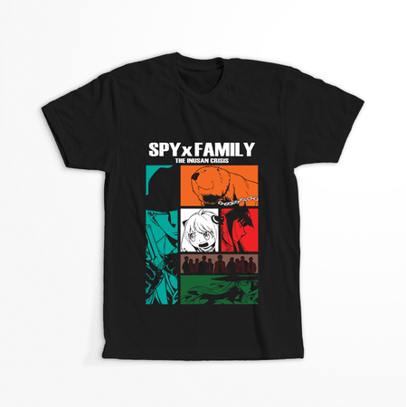 Koszulka Czarna Spy X Family - WYBIERZ KOLOR KOSZULKI I FASON