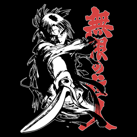 Koszulka Czarna Blade of the Immortal / Miecz nieśmiertelnego - WYBIERZ KOLOR KOSZULKI I FASON