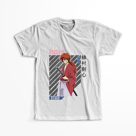Koszulka Biała Rurouni Kenshin WYBIERZ KOLOR KOSZULKI I FASON