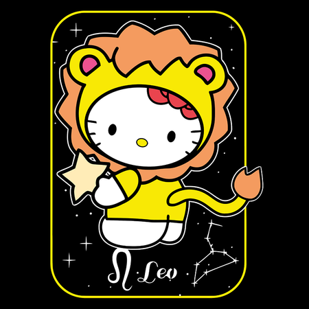 Koszulka Czarna - Hello Kitty - WYBIERZ KOLOR KOSZULKI I FASON