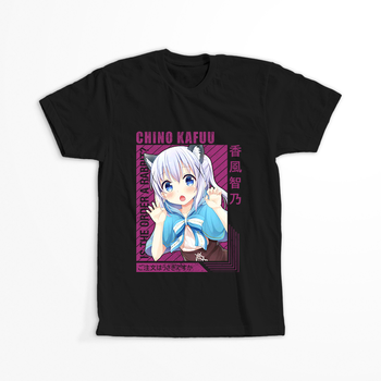 Koszulka Czarna - Is the Order a Rabbit? - WYBIERZ KOLOR KOSZULKI I FASON