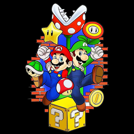 Koszulka Super Mario Bros. WYBIERZ KOLOR KOSZULKI I FASON