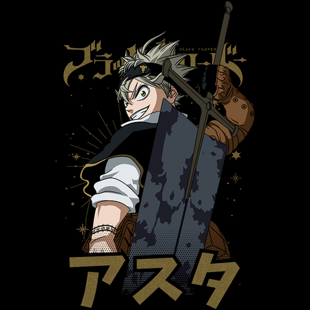 Koszulka Biała - Black Clover - WYBIERZ KOLOR KOSZULKI I FASON