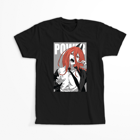 Koszulka Czarna Chainsaw Man WYBIERZ KOLOR KOSZULKI I FASON