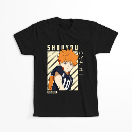 Koszulka Czarna - Haikyuu!!  - WYBIERZ KOLOR KOSZULKI I FASON