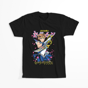 Koszulka Czarna Sailor Moon WYBIERZ KOLOR KOSZULKI I FASON