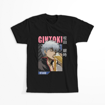 Koszulka Czarna Gintama WYBIERZ KOLOR KOSZULKI I FASON