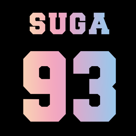 Koszulka Czarna BTS Suga WYBIERZ KOLOR