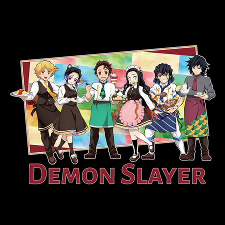Koszulka Biała Demon Slayer / Kimetsu no Yaiba / Miecz zabójcy demonów - WYBIERZ KOLOR KOSZULKI I FASON