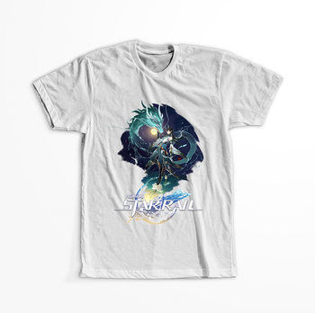 Koszulka Biała - Honkai Star Rail - Dan Heng Imbibitor Lunae WYBIERZ KOLOR KOSZULKI I FASON