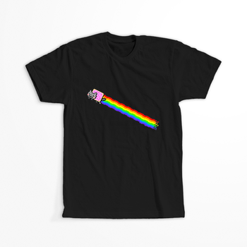 Koszulka Czarna NyaNyan WYBIERZ KOLOR KOSZULKI I FASON