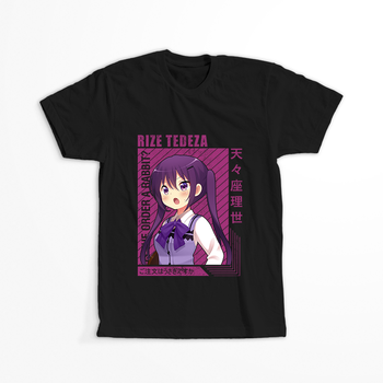 Koszulka Czarna - Is the Order a Rabbit?  - WYBIERZ KOLOR KOSZULKI I FASON