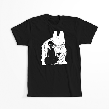 Koszulka Czarna - Princess Mononoke - WYBIERZ KOLOR KOSZULKI I FASON