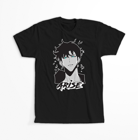 Koszulka Czarna - Solo Leveling  - WYBIERZ KOLOR KOSZULKI I FASON